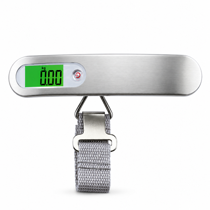 ✈️ Luggage Scale | Stainless Steel | Airport | Travelers | Green Digital Display