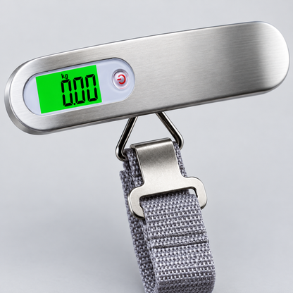 ✈️ Luggage Scale | Stainless Steel | Airport | Travelers | Green Digital Display