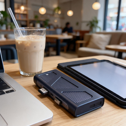 🧩 USB-C Hub | Aluminum | Desk | Tech Lovers | Vertical Multi-Port Command Center