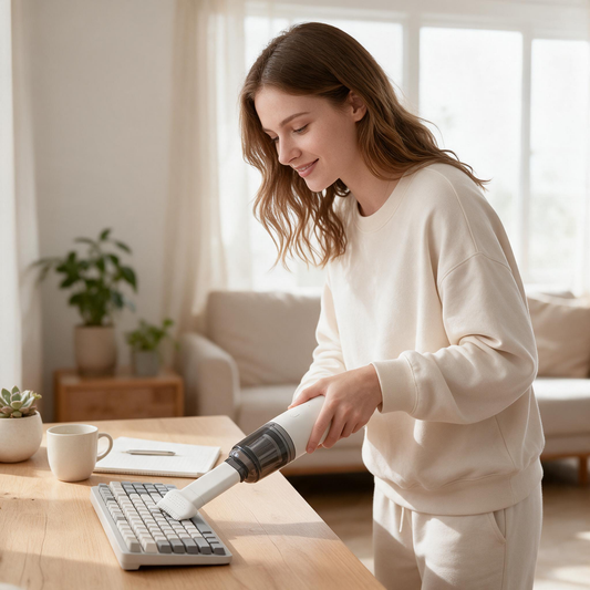 🧹 Handheld Vacuum | ABS Plastic | Home | Parent | Rechargeable Gentle Crumb Care