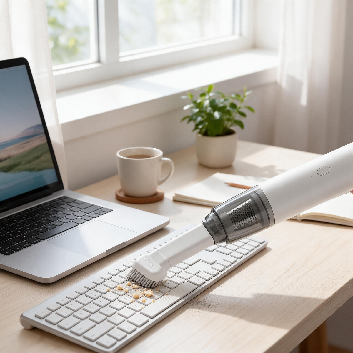 🧹 Handheld Vacuum | ABS Plastic | Home | Parent | Rechargeable Gentle Crumb Care