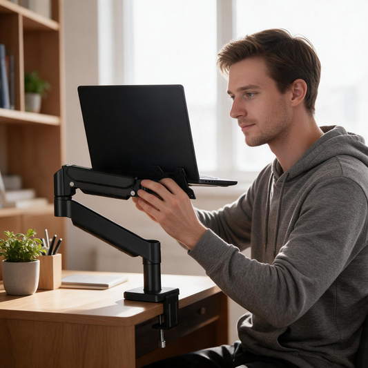 💻 Laptop Stand | Metal | Home Desks | Remote Workers | Articulating Airflow Lift