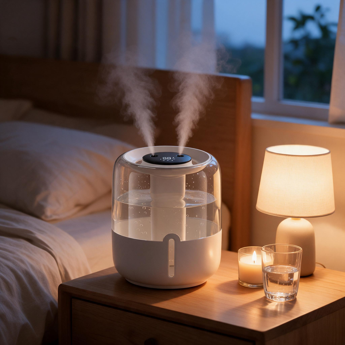 💧 Mini Humidifier | ABS Plastic | Bedroom | Homebody | Clear Gentle Mist Comfort